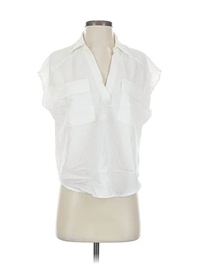 Pre-owned Old Navy Short Sleeve Blouse In White