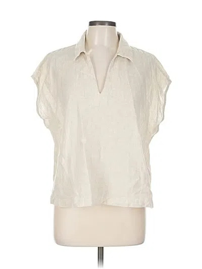 Pre-owned Old Navy Short Sleeve Blouse In White