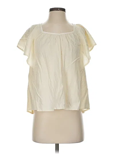 Old Navy Short Sleeve Blouse In White