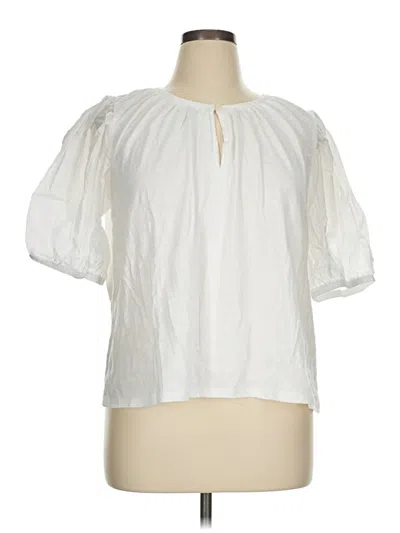 Old Navy Short Sleeve Blouse In White