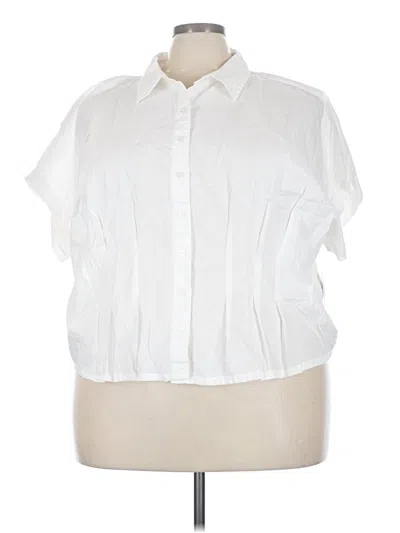 Old Navy Short Sleeve Blouse In White