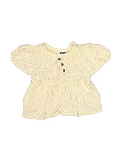 Pre-owned Old Navy Babies' Short Sleeve Blouse In Yellow