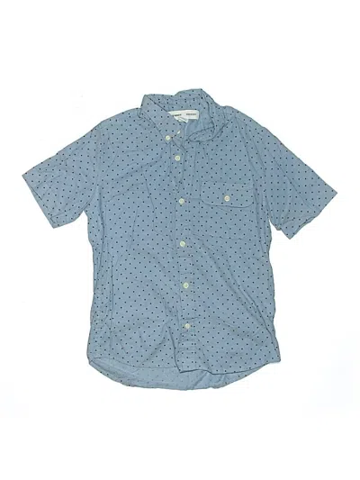 Pre-owned Old Navy Kids' Short Sleeve Button Down Shirt In Blue
