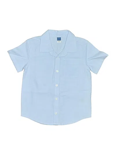 Pre-owned Old Navy Kids' Short Sleeve Button Down Shirt In Blue