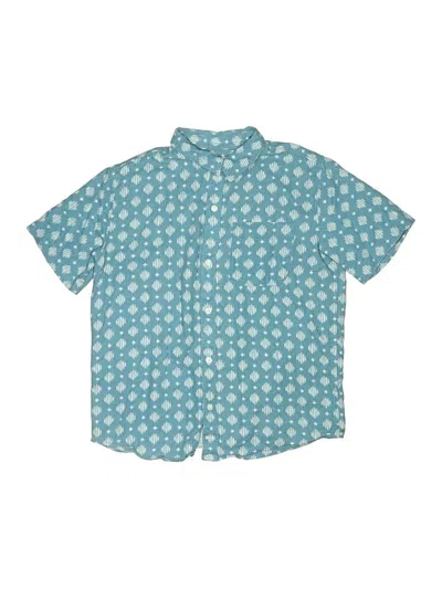 Pre-owned Old Navy Kids' Short Sleeve Button Down Shirt In Blue
