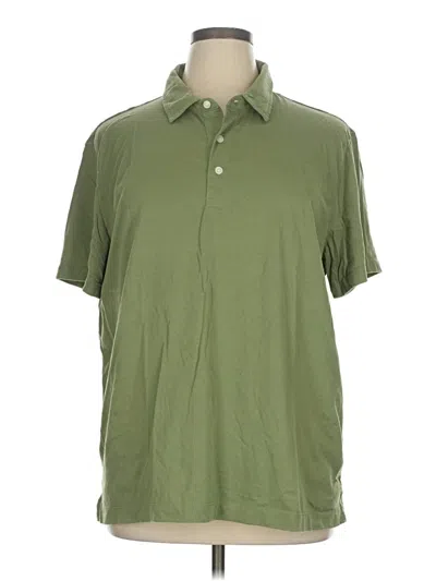 Pre-owned Old Navy Short Sleeve Button Down Shirt In Green