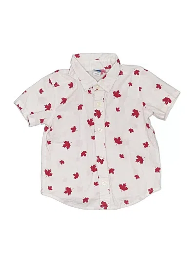 Pre-owned Old Navy Kids' Short Sleeve Button Down Shirt In Ivory