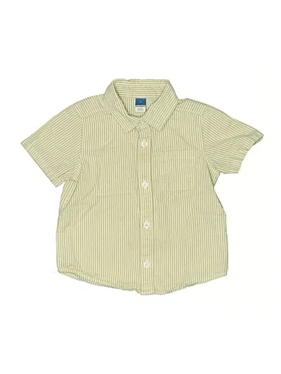 Pre-owned Old Navy Kids' Short Sleeve Button Down Shirt In Yellow