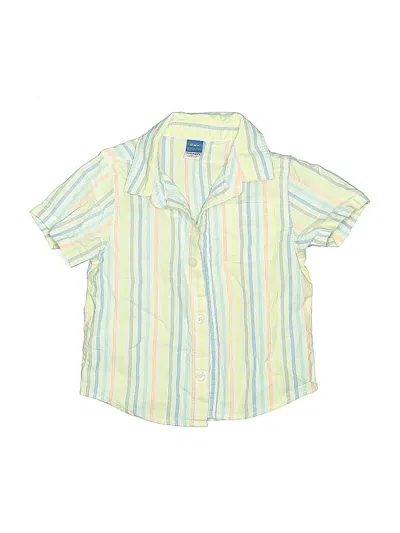 Pre-owned Old Navy Kids' Short Sleeve Button Down Shirt In Yellow
