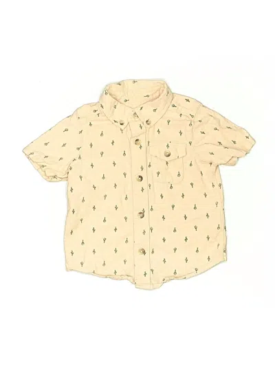 Pre-owned Old Navy Kids' Short Sleeve Button Down Shirt In Yellow