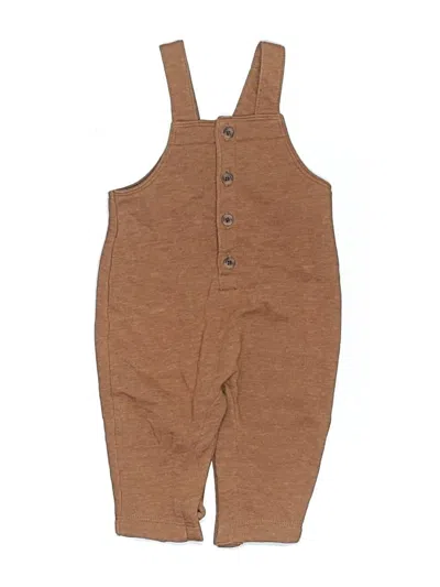 Pre-owned Old Navy Babies' Short Sleeve Onesie In Brown