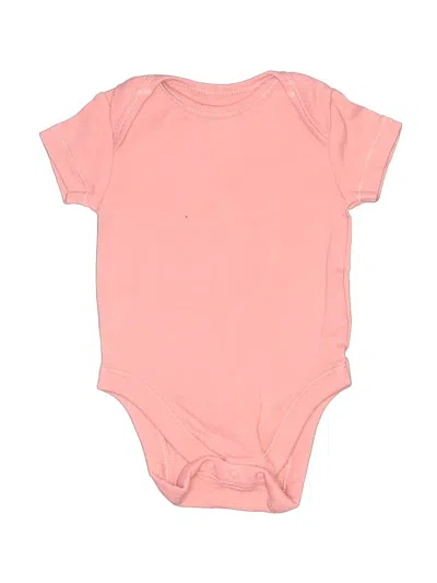 Pre-owned Old Navy Babies' Short Sleeve Onesie In Pink
