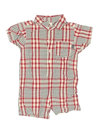 Pre-owned Old Navy Babies' Short Sleeve Onesie In Red