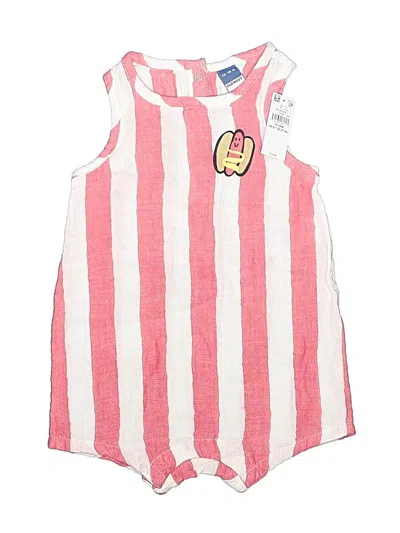 Pre-owned Old Navy Kids' Short Sleeve Onesie In Red