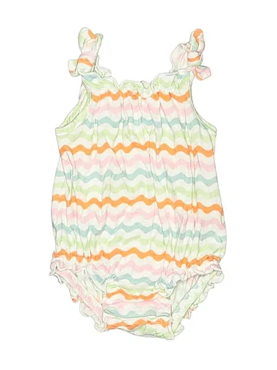 Pre-owned Old Navy Babies' Short Sleeve Onesie In White