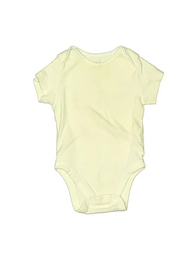 Pre-owned Old Navy Babies' Short Sleeve Onesie In Yellow