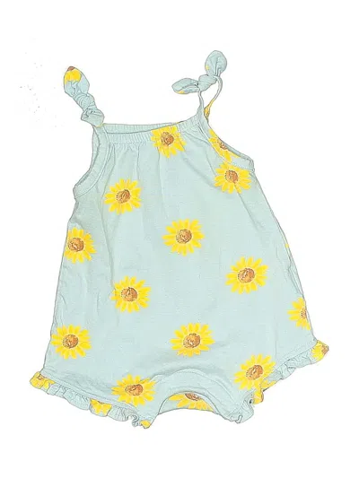 Pre-owned Old Navy Babies' Short Sleeve Onesie In Yellow
