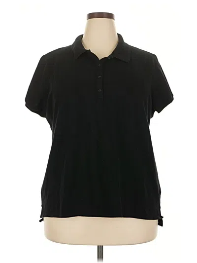 Pre-owned Old Navy Short Sleeve Polo Shirt In Black