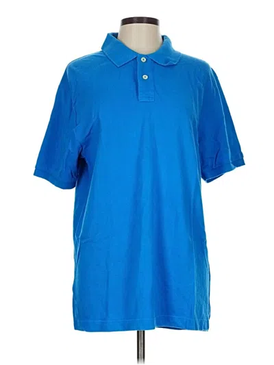 Pre-owned Old Navy Short Sleeve Polo Shirt In Blue
