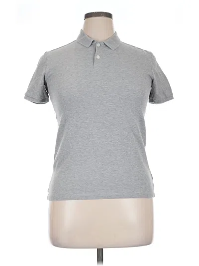 Pre-owned Old Navy Short Sleeve Polo Shirt In Gray