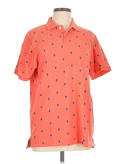 Pre-owned Old Navy Short Sleeve Polo Shirt In Orange