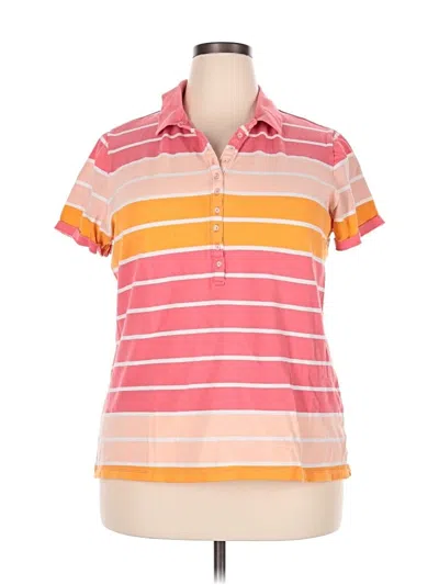 Pre-owned Old Navy Short Sleeve Polo Shirt In Pink