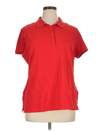 Pre-owned Old Navy Short Sleeve Polo Shirt In Red
