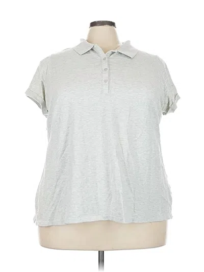 Pre-owned Old Navy Short Sleeve Polo Shirt In Silver