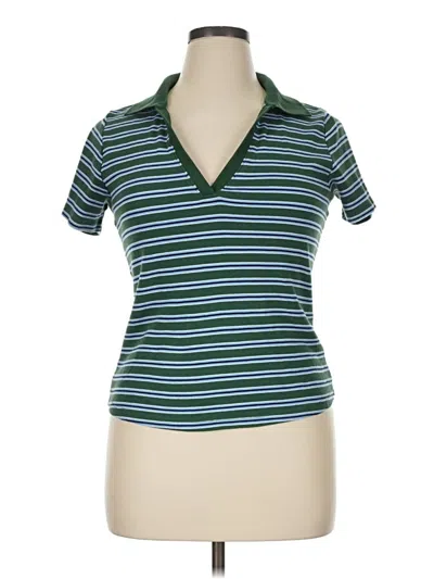 Pre-owned Old Navy Short Sleeve Polo Shirt In Teal