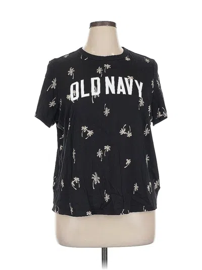 Pre-owned Old Navy Short Sleeve T-shirt In Black