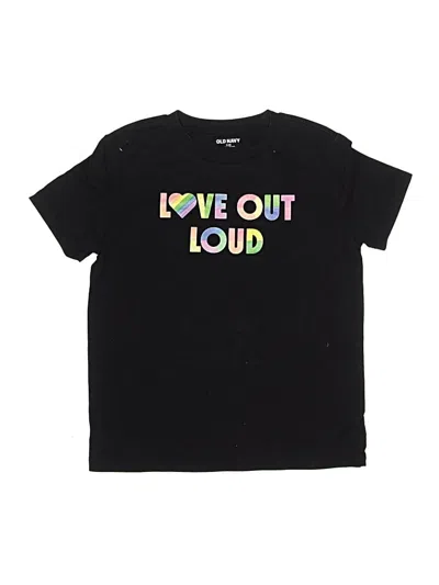 Pre-owned Old Navy Kids' Short Sleeve T-shirt In Black