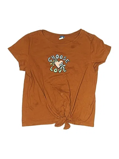 Pre-owned Old Navy Kids' Short Sleeve T-shirt In Brown
