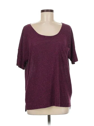 Pre-owned Old Navy Short Sleeve T-shirt In Burgundy