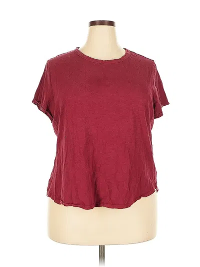 Pre-owned Old Navy Short Sleeve T-shirt In Burgundy