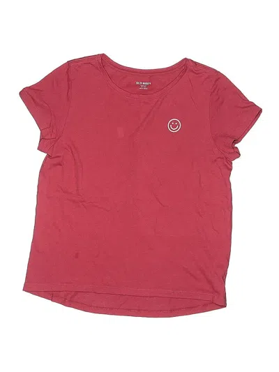 Pre-owned Old Navy Kids' Short Sleeve T-shirt In Burgundy