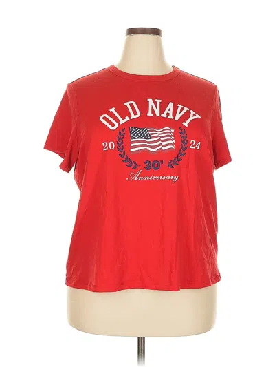 Pre-owned Old Navy Short Sleeve T-shirt In Red