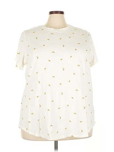 Pre-owned Old Navy Short Sleeve T-shirt In White