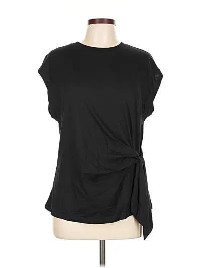 Pre-owned Old Navy Short Sleeve Top Black Cowl Neck Tops