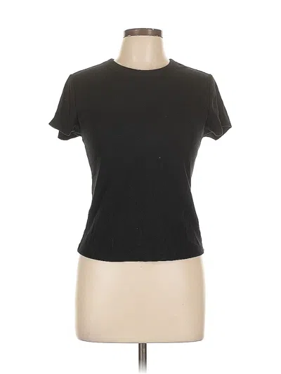 Pre-owned Old Navy Short Sleeve Top Black Crew Neck Tops