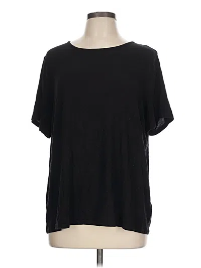 Pre-owned Old Navy Short Sleeve Top Black Crew Neck Tops