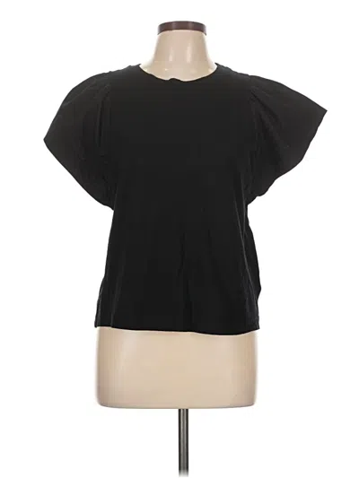 Pre-owned Old Navy Short Sleeve Top Black Keyhole Neckline Tops