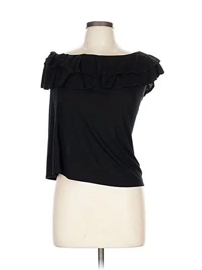 Pre-owned Old Navy Short Sleeve Top Black One Shoulder Neckline Tops