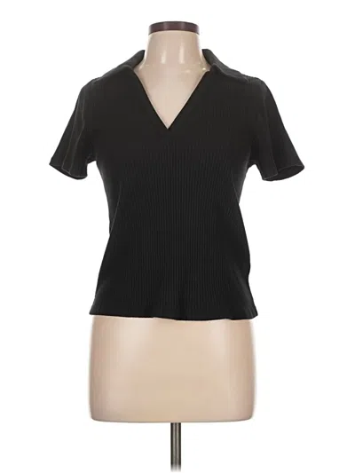 Pre-owned Old Navy Short Sleeve Top Black V Neck Tops