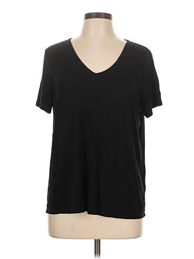 Pre-owned Old Navy Short Sleeve Top Black V Neck Tops