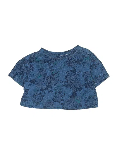 Pre-owned Old Navy Kids' Short Sleeve Top Blue Boatneck Tops