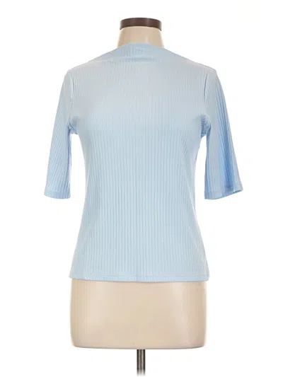 Pre-owned Old Navy Short Sleeve Top Blue Mock Neckline Tops