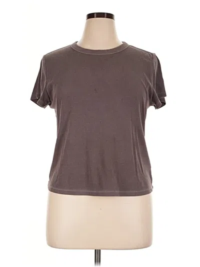 Pre-owned Old Navy Short Sleeve Top Brown Crew Neck Tops