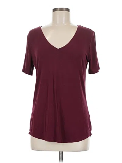 Pre-owned Old Navy Short Sleeve Top Burgundy V-neck Tops