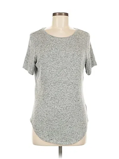 Pre-owned Old Navy Short Sleeve Top Gray Crew Neck Tops