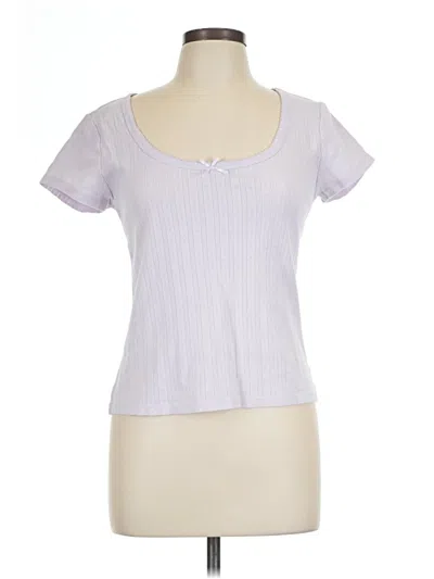 Pre-owned Old Navy Short Sleeve Top Gray Sweetheart Neckline Tops